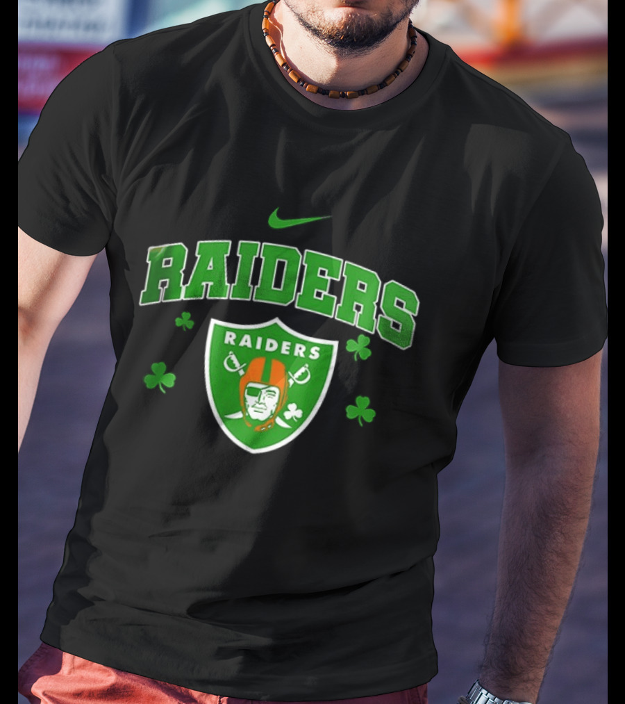 Las Vegas Raiders Irish Witch Soul Shamrock T-Shirt