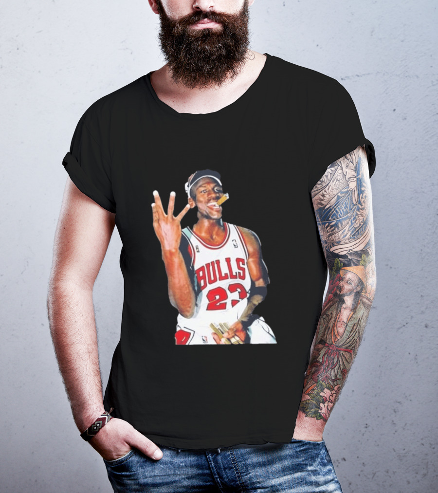 Giannis Antetokounmpo Mj Cigar Chicago Bulls 23 Basketball Legend T-Shirt