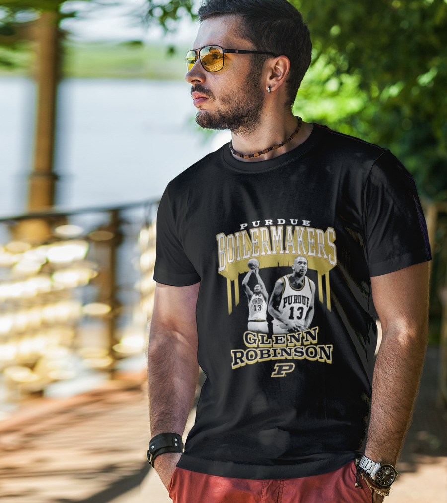 Glenn Robinson Purdue Boilermakers Basketball Legend T-Shirt