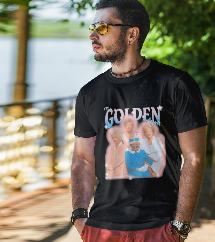 The Golden Girls TV Series Characters With Sparkling Pastel T-Shirt