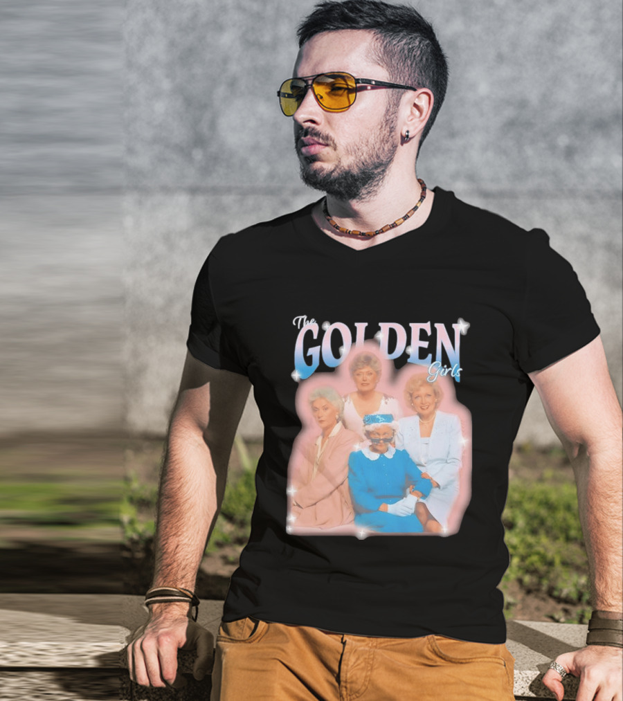 The Golden Girls TV Series Characters With Sparkling Pastel T-Shirt
