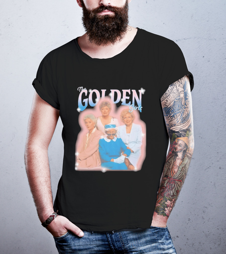 The Golden Girls TV Series Characters With Sparkling Pastel T-Shirt