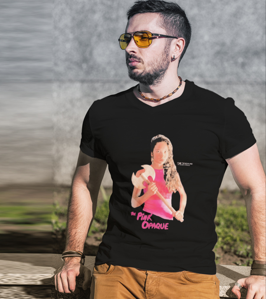 The Pink Opaque Woman Holding Axe T-Shirt