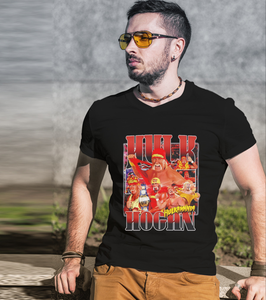 Hulk Hogan Hulkamania Memorial RIP Iconic Wrestling Legend T-Shirt