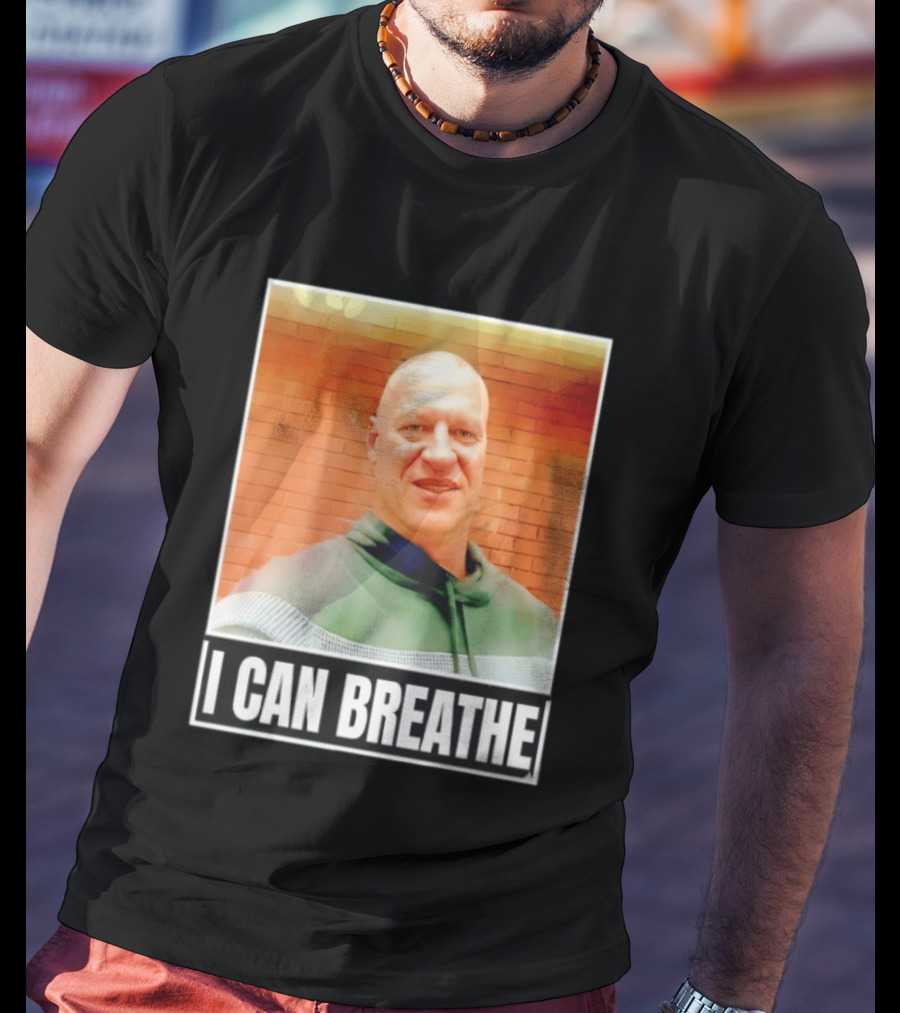 I Can Breathe Text Brick Wall T-Shirt