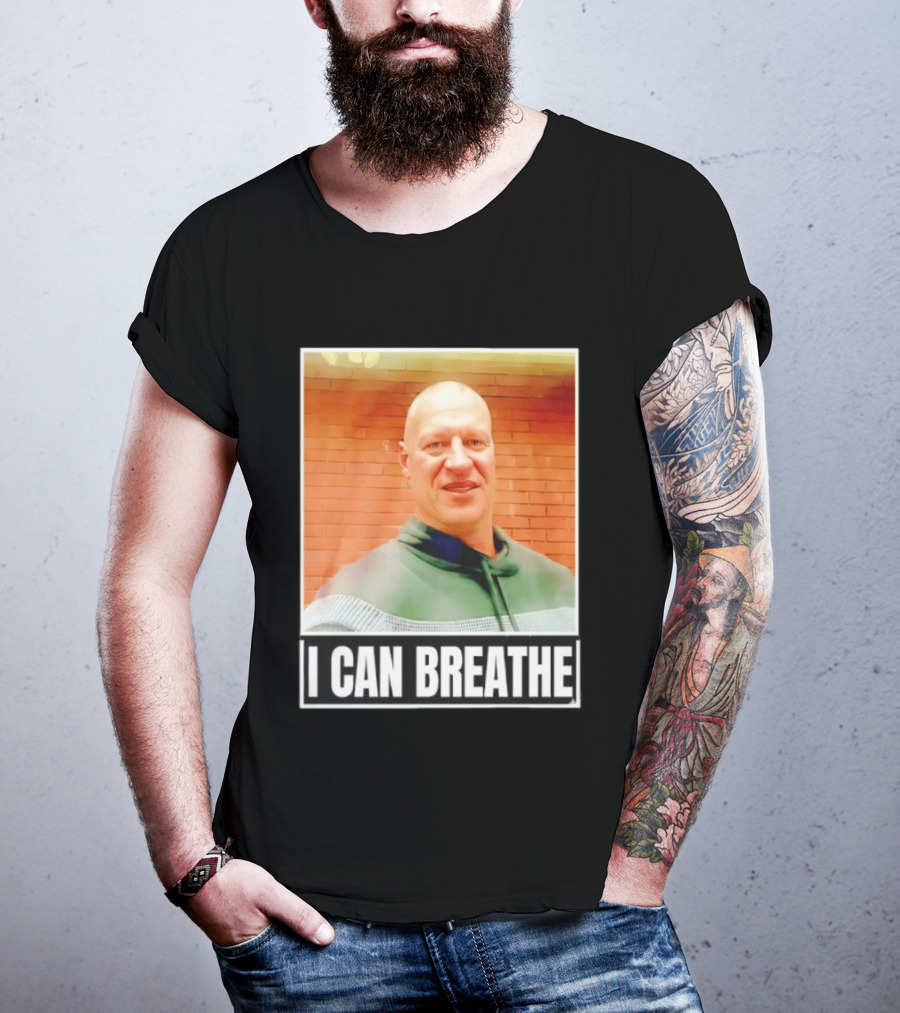 I Can Breathe Text Brick Wall T-Shirt