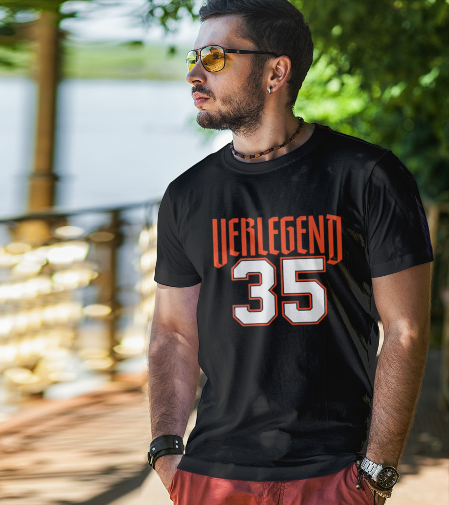 Verlegend 35 Detroit Tigers Justin Verlander Pitcher T-Shirt