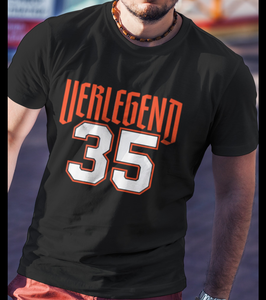 Verlegend 35 Detroit Tigers Justin Verlander Pitcher T-Shirt