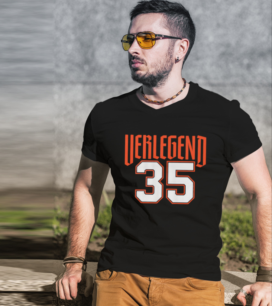 Verlegend 35 Detroit Tigers Justin Verlander Pitcher T-Shirt