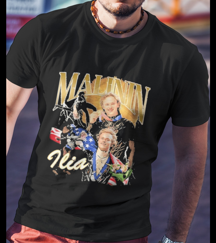 Ilia Malinin Gold Medal Champion Ice Skating T-Shirt
