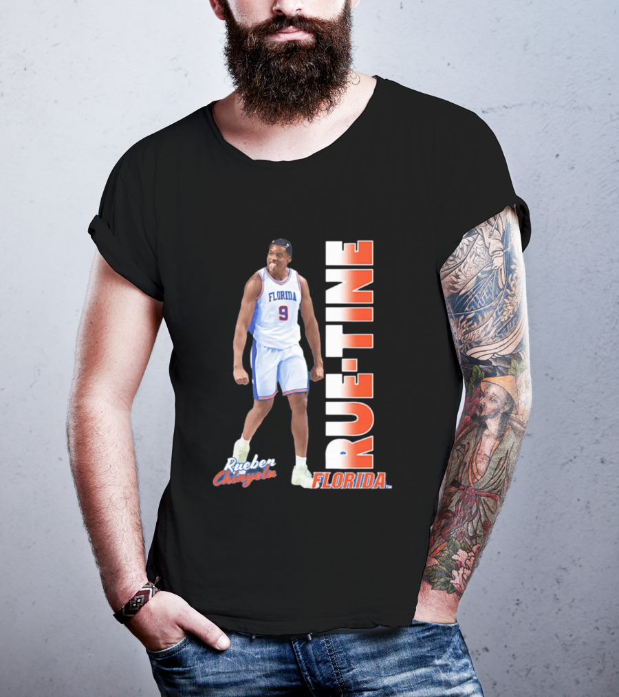 Rueben Chinyelu Florida Gators 9 RUE TINE Basketball T-Shirt