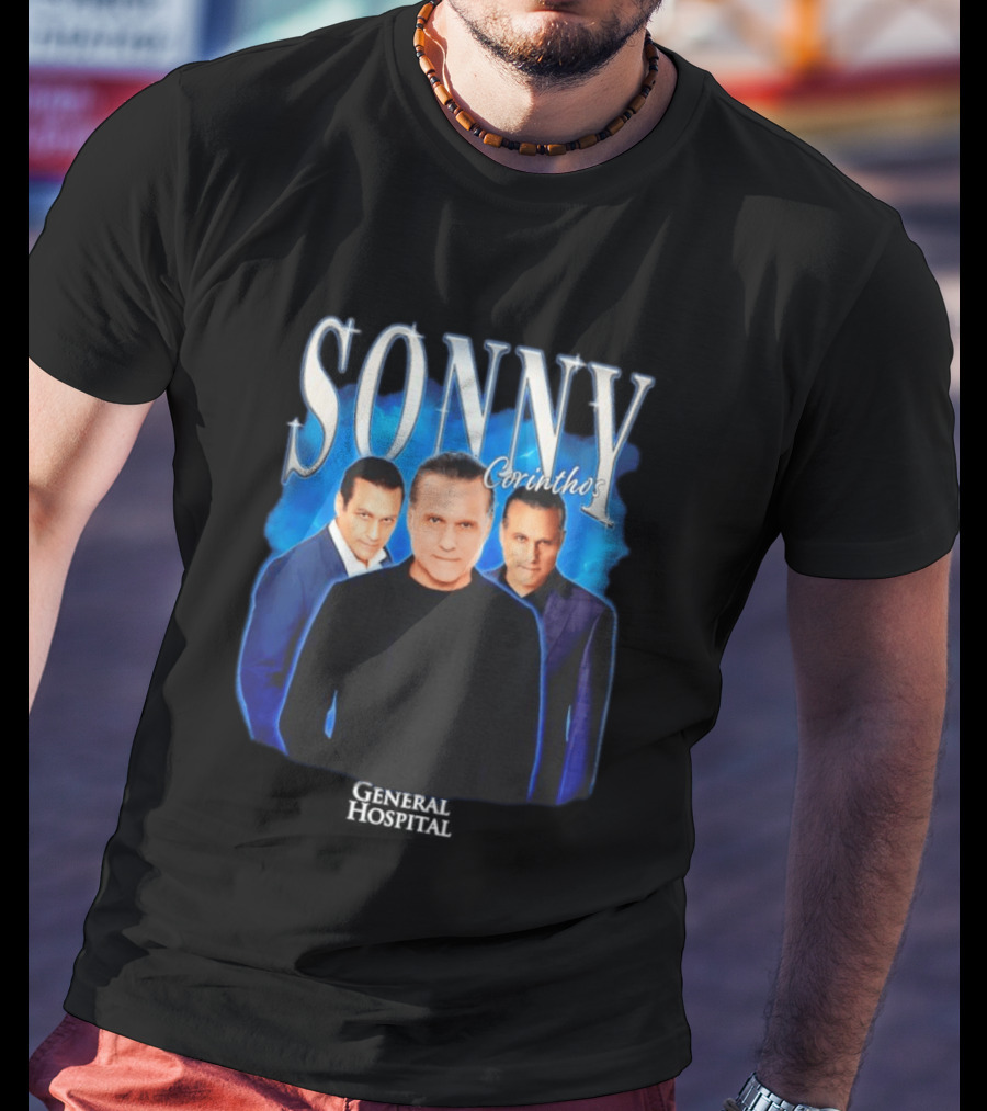 Sonny Corinthos General Hospital Soap Opera Character Trio Blue T-Shirt
