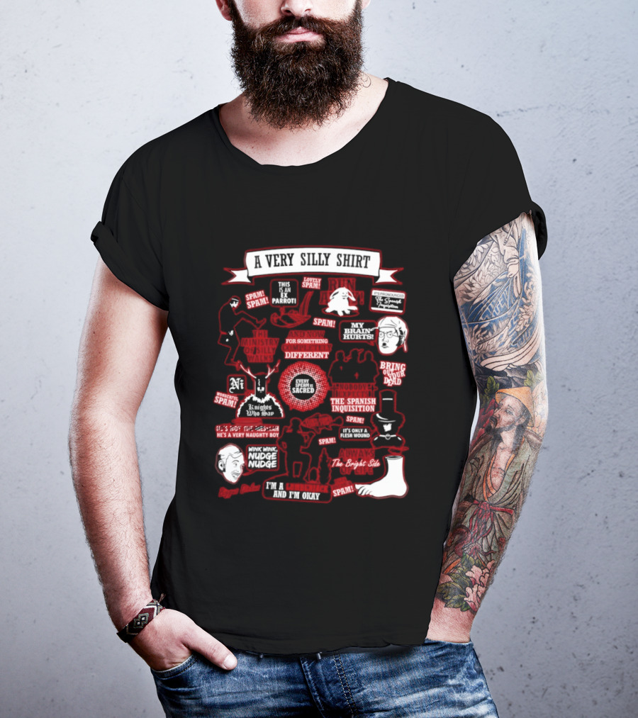 Very Silly This Is An Ex Parrot Spam Spanish Inquisition Bring Out Your Dead T-Shirt