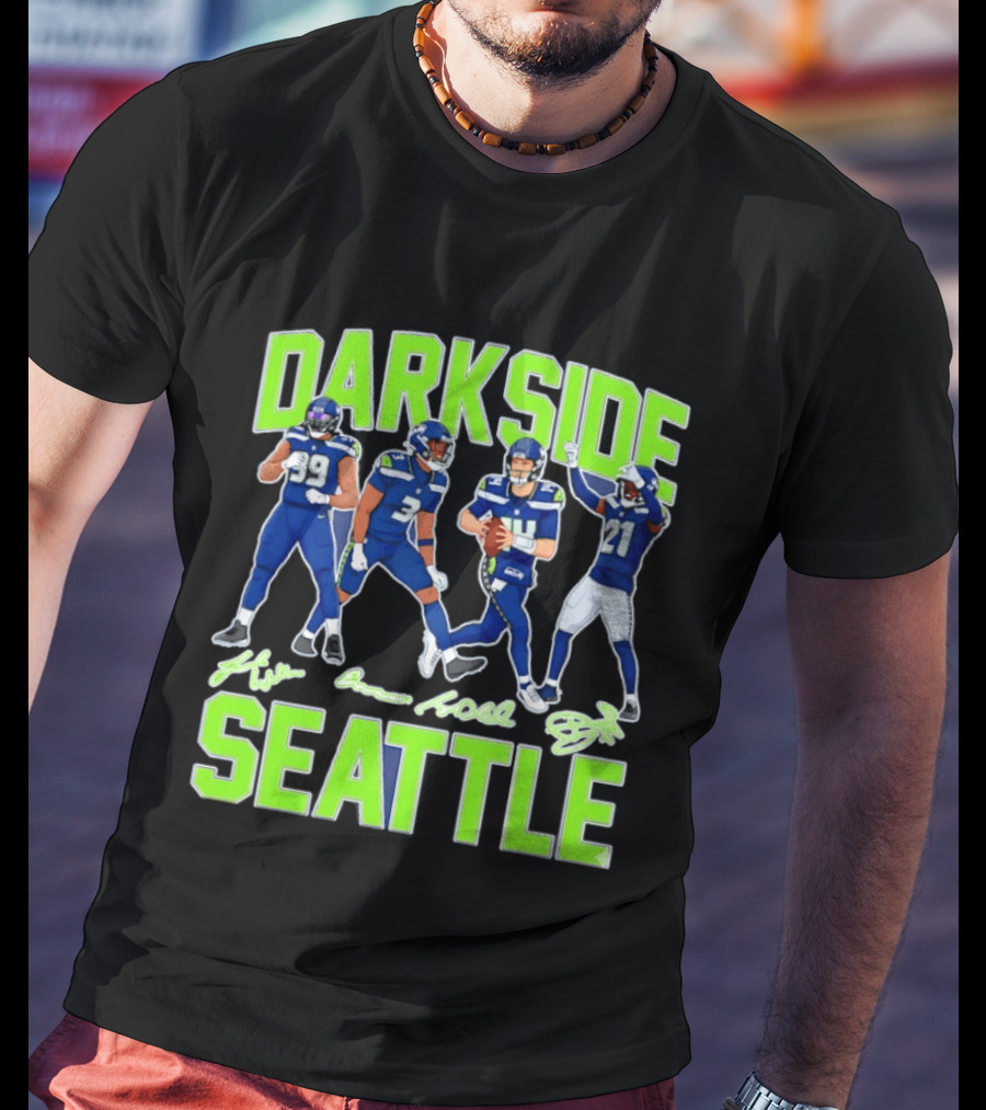 Dark Side Seattle Williams Emmanwori Jones Witherspoon Football Team Players T-Shirt
