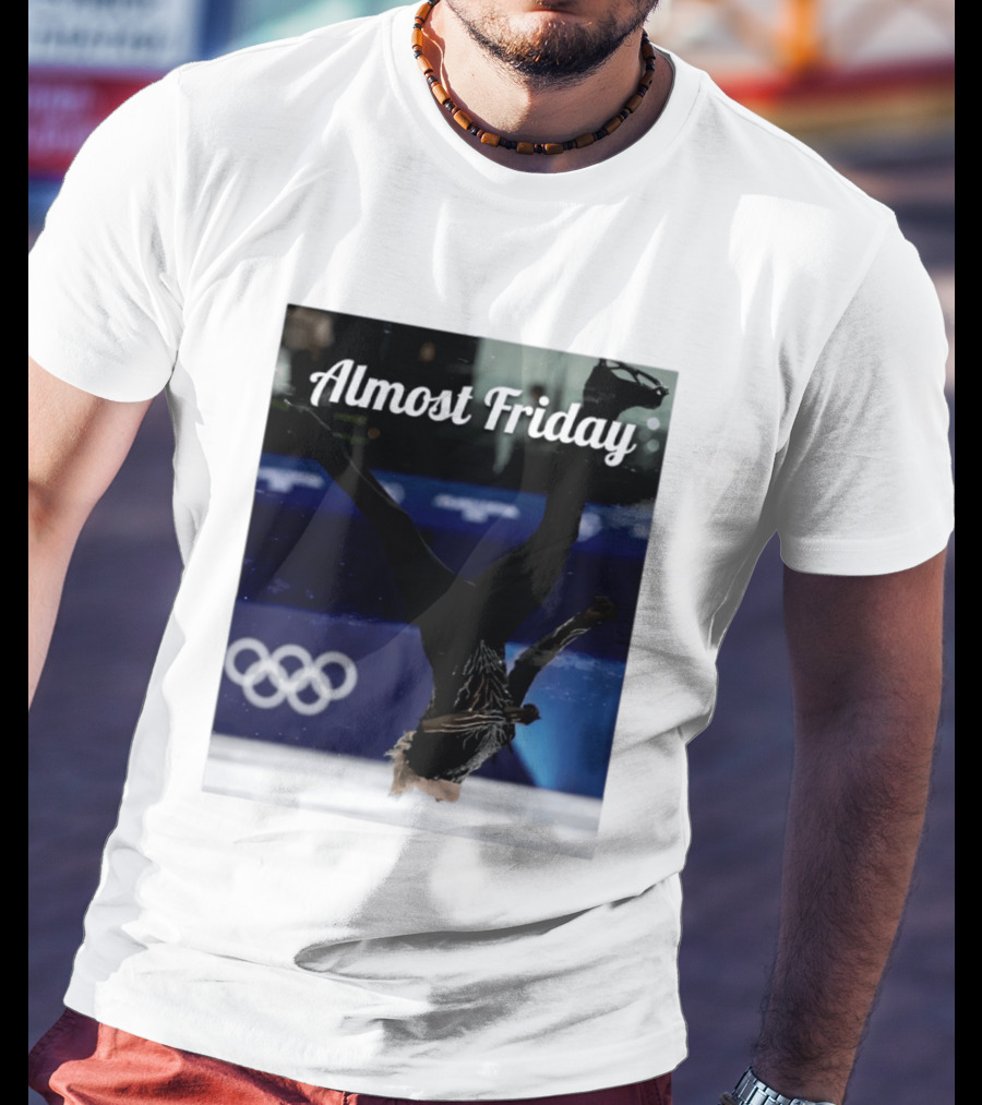 Almost Friday Skating Backflip Olympics Iconic Moment T-Shirt