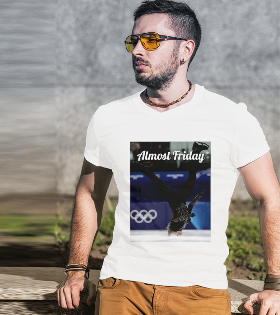 Almost Friday Skating Backflip Olympics Iconic Moment T-Shirt