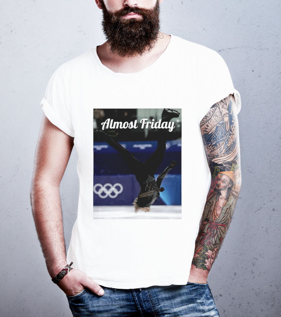 Almost Friday Skating Backflip Olympics Iconic Moment T-Shirt