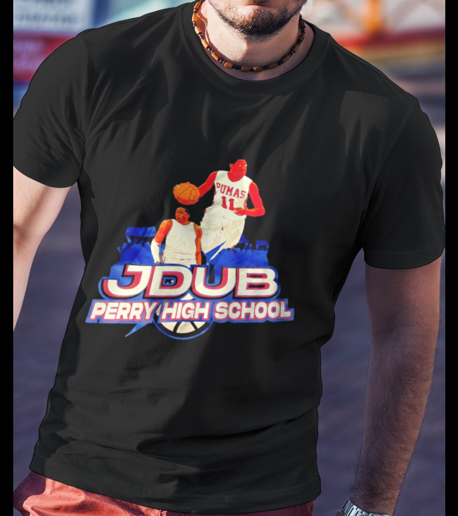 Jdub Perry High School Pumas Basketball T-Shirt