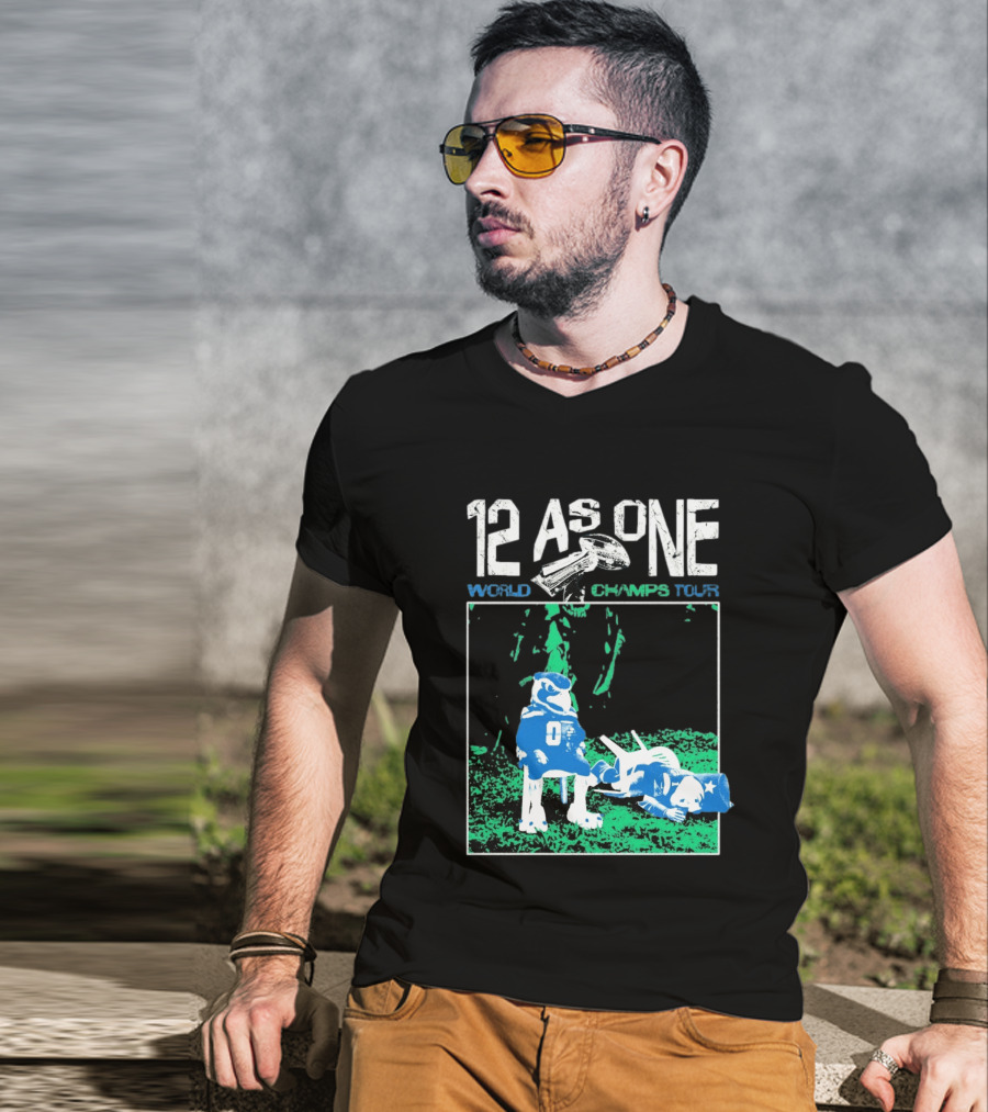 Seattle Seahawks 12 As One World Champs Tour T-Shirt