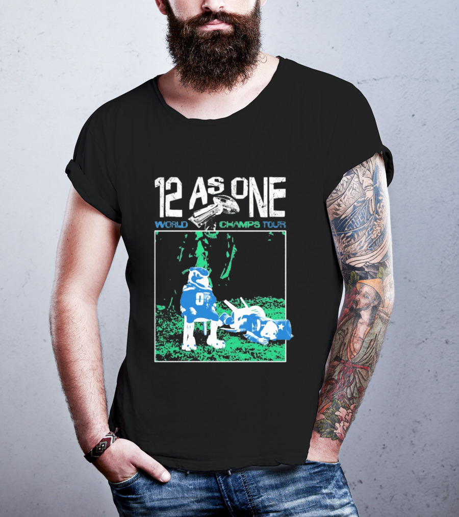 Seattle Seahawks 12 As One World Champs Tour T-Shirt