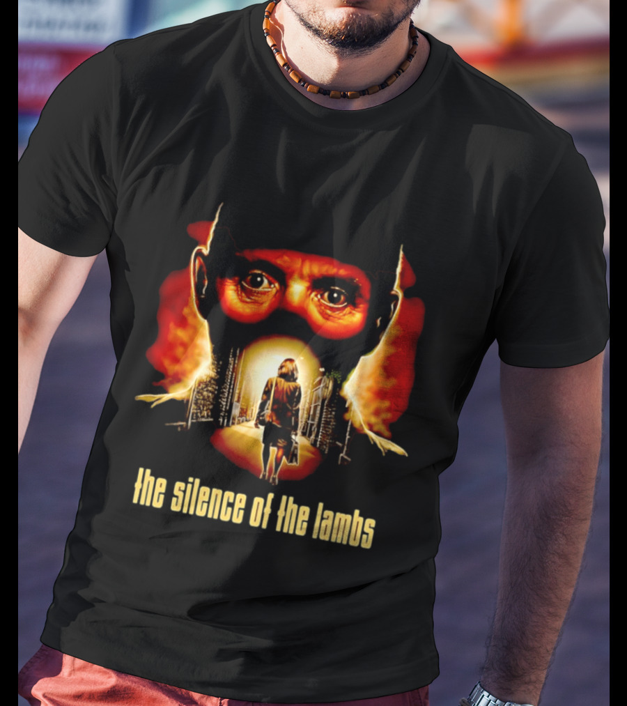 The Silence Of The Lambs Hannibal Lecter Movie Scene Fiery Eyes T-Shirt