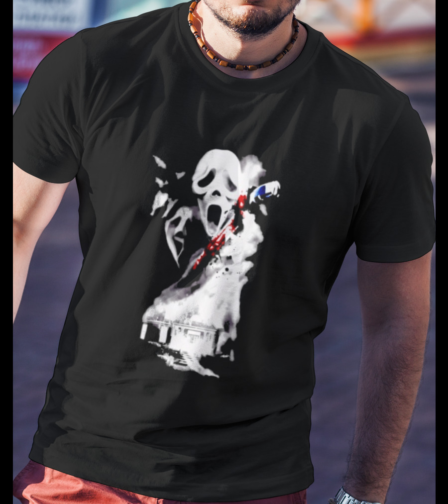 30th Anniversary Scream Kill Tour Ghostface Mask Horror Movie T-Shirt