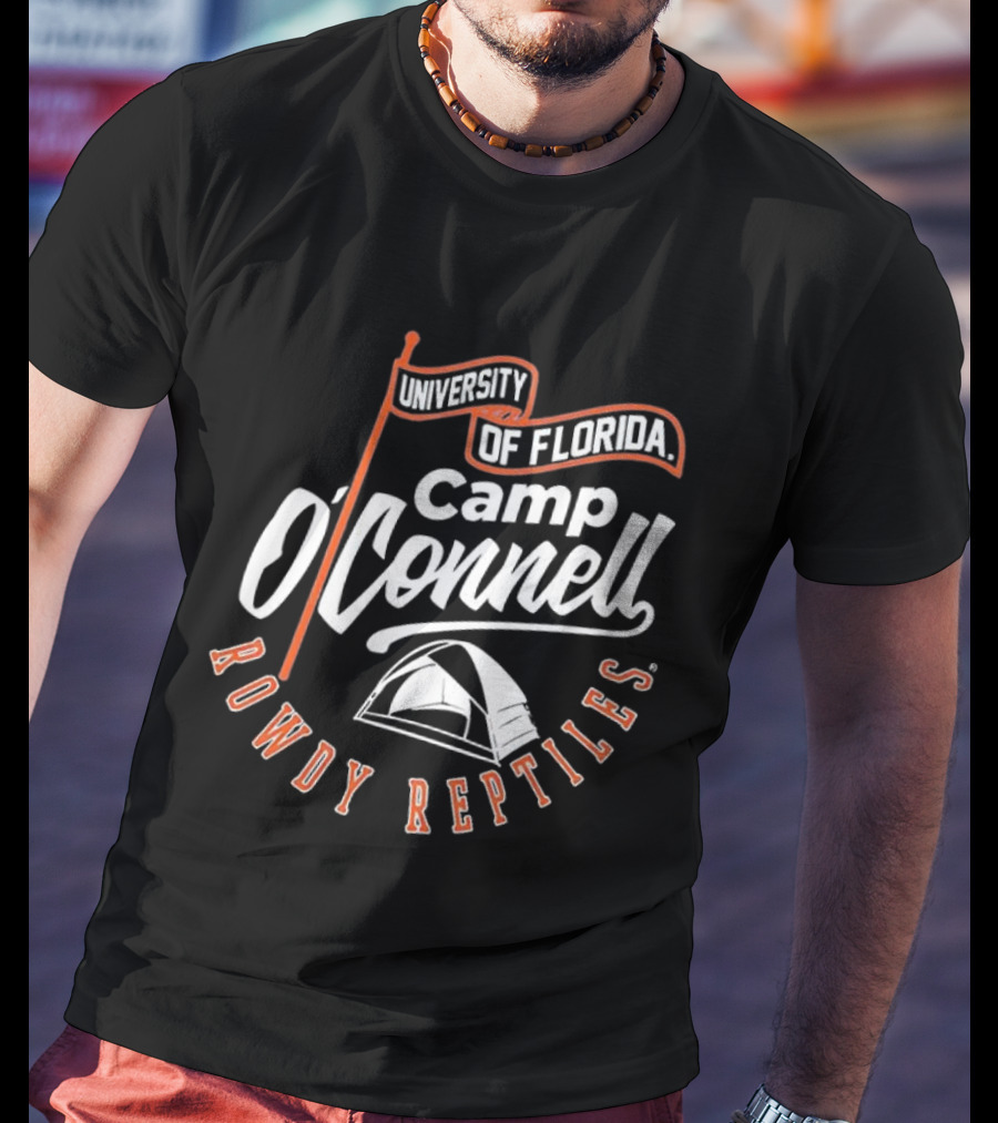 University Of Florida Camp O'Connell Rowdy Reptiles Tent T-Shirt