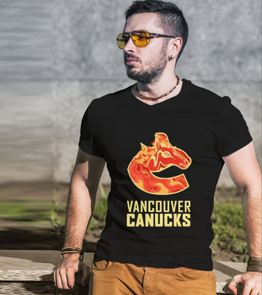 Vancouver Canucks Lunar New Year Horsefire 2026 T-Shirt