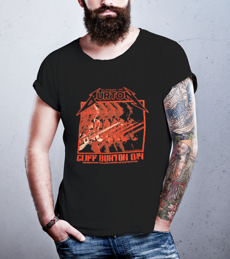 Clifford Lee Burton Cliff Burton Day 2025 Celebrating The Life And Music T-Shirt