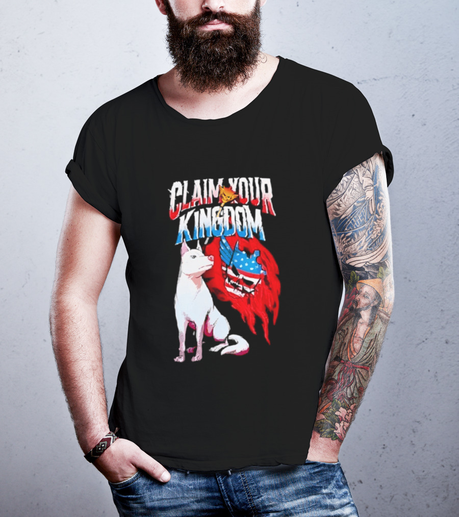 Cody Rhodes Pharaoh Dog Claim Your Kingdom WWE American Flag T-Shirt