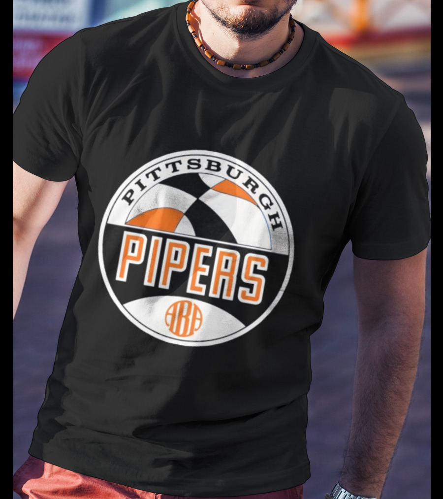 Pittsburgh Pipers ABA Vintage Basketball Team T-Shirt