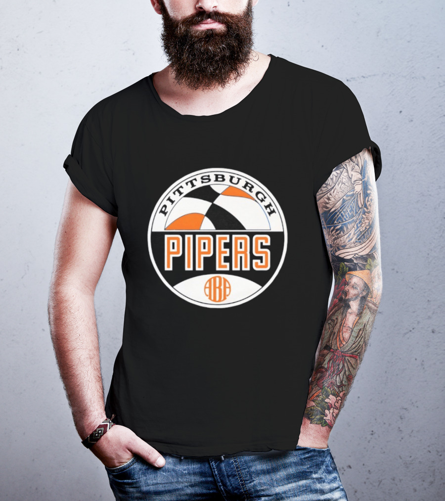 Pittsburgh Pipers ABA Vintage Basketball Team T-Shirt