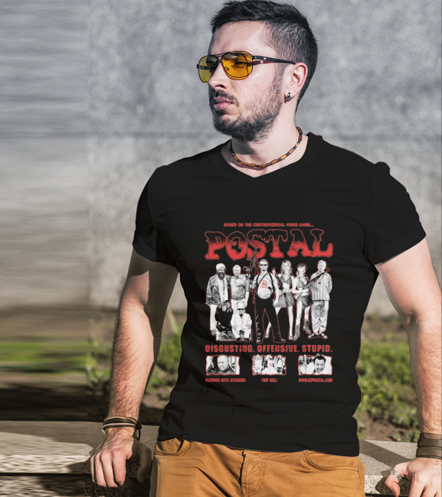 Based On The Controversial Video Game Postal Disgusting Offensive Stupid T-Shirt