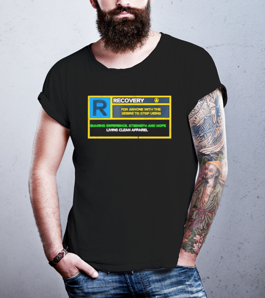 Recovery For Anyone With The Desire To Stop Ueing Sharing Experience Strength And Hope Living Clean T-Shirt