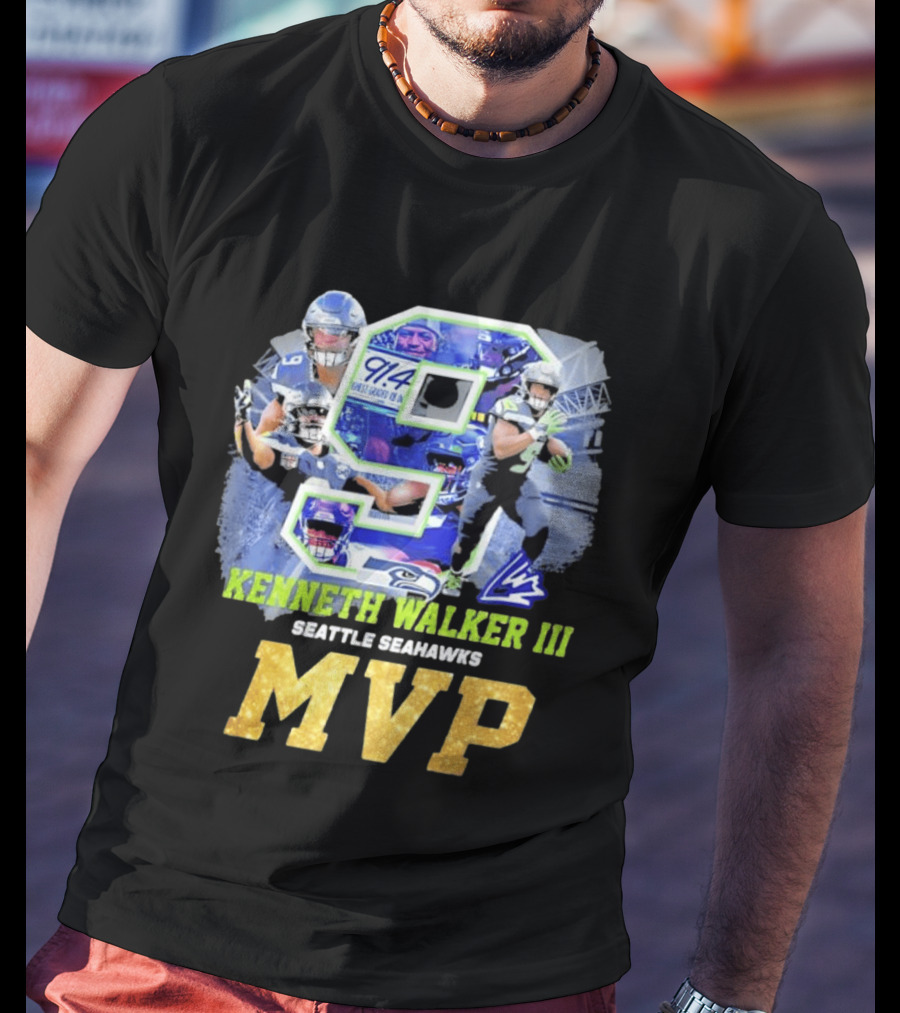 Kenneth Walker III Seattle Seahawks MVP 9 T-Shirt