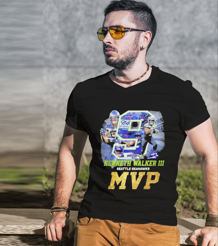 Kenneth Walker III Seattle Seahawks MVP 9 T-Shirt
