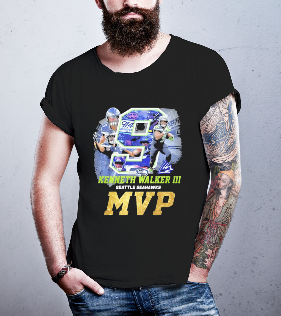 Kenneth Walker III Seattle Seahawks MVP 9 T-Shirt