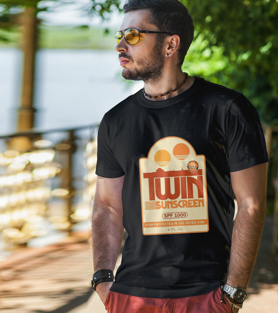 Twin Sunscreen SPF 1000 UV Extreme Stay Protected In The Outer Rim 6 Fl. Oz T-Shirt