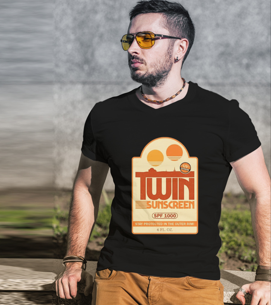 Twin Sunscreen SPF 1000 UV Extreme Stay Protected In The Outer Rim 6 Fl. Oz T-Shirt