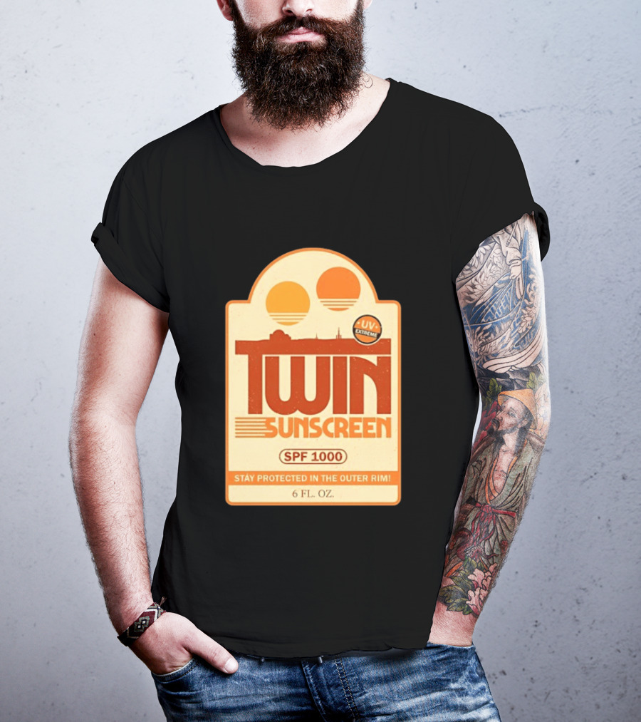 Twin Sunscreen SPF 1000 UV Extreme Stay Protected In The Outer Rim 6 Fl. Oz T-Shirt