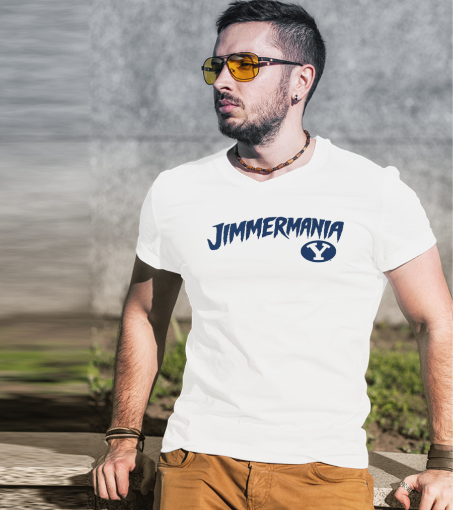 BYU Basketball Jimmermania 32 Jimmer Fredette Y T-Shirt