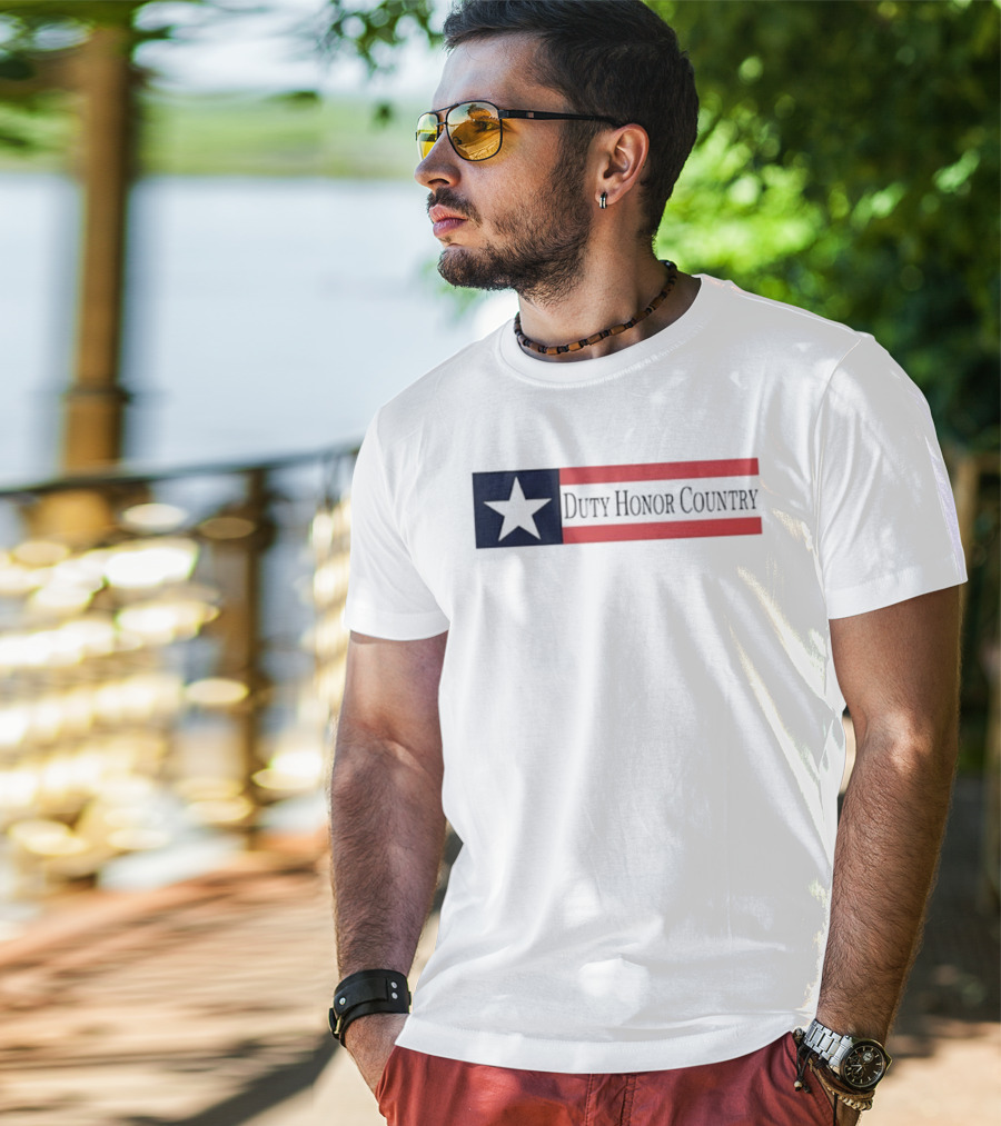 Duty Honor Country Star And Stripes Flag T-Shirt