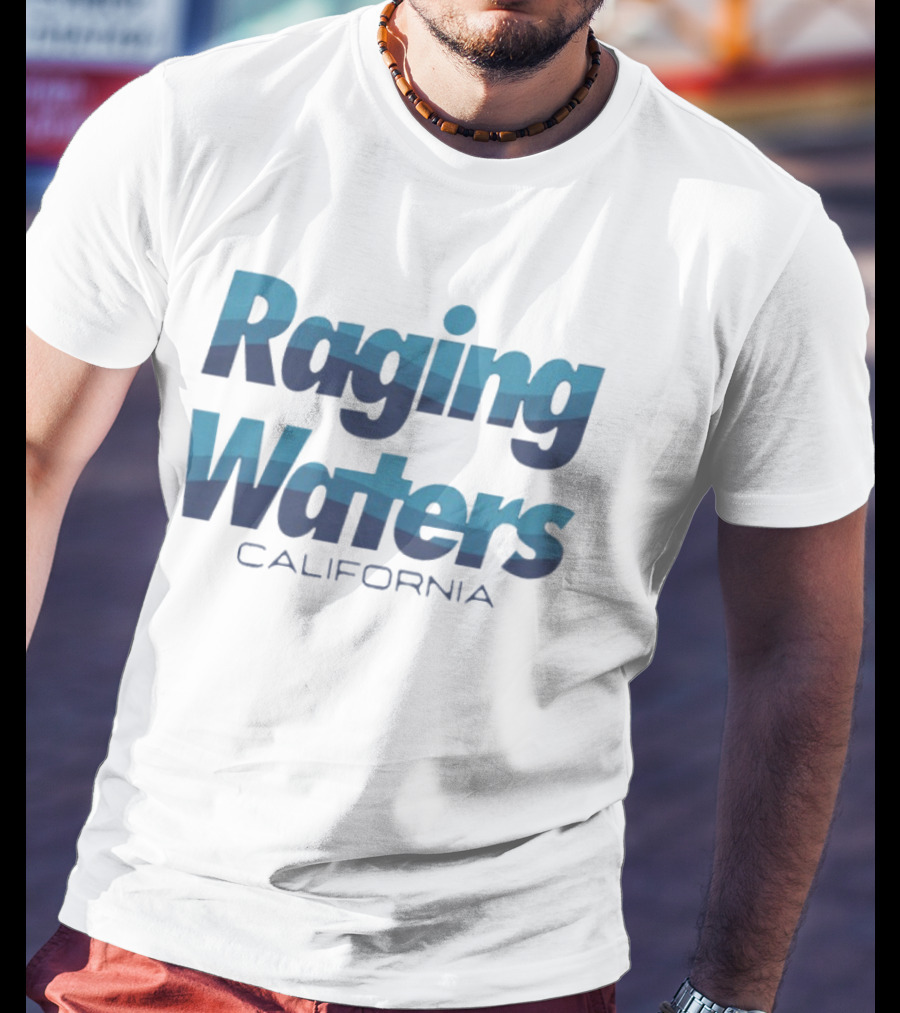 Raging Waters California Waterpark Adventure Blue T-Shirt