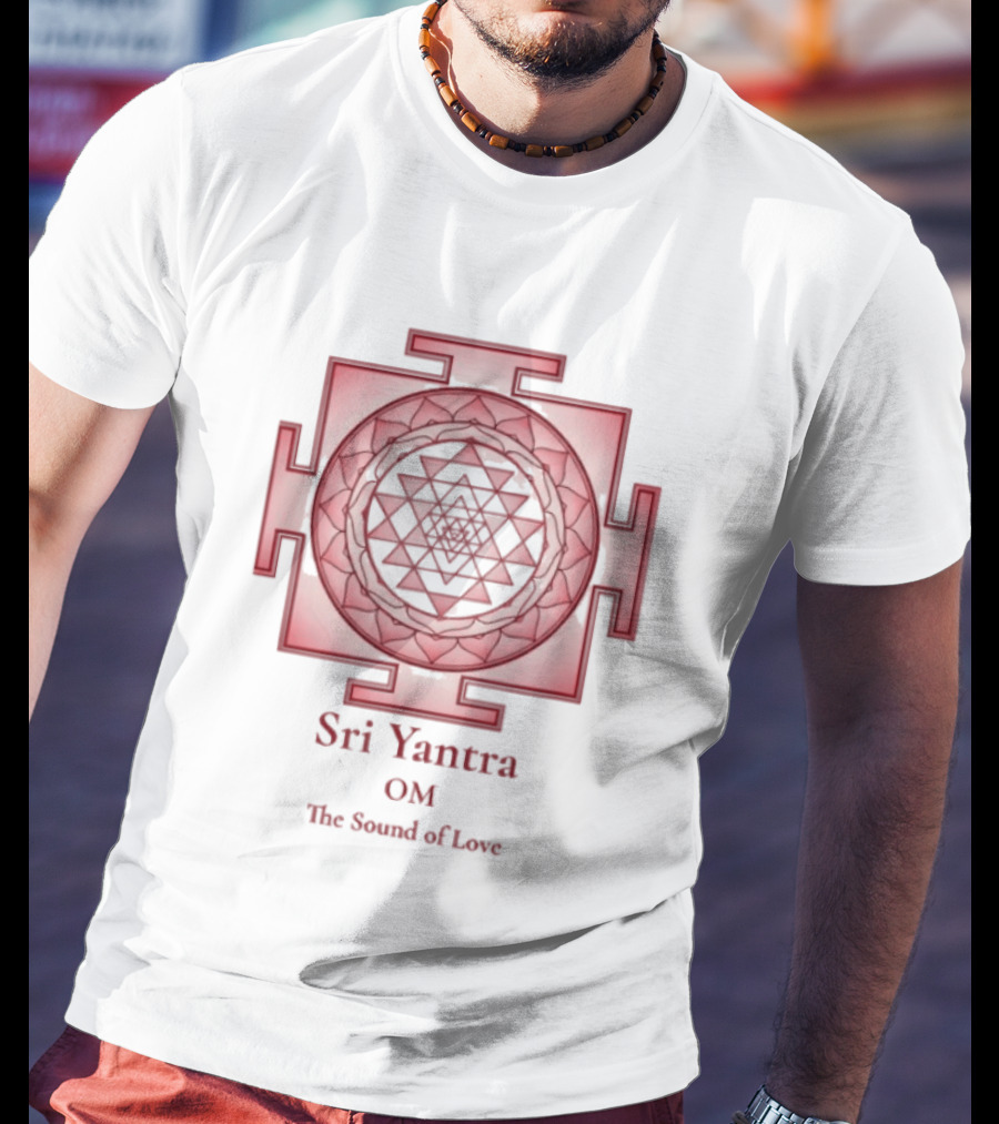 Sri Yantra OM The Sound Of Love Mandala Sacred Geometry Spiritual T-Shirt