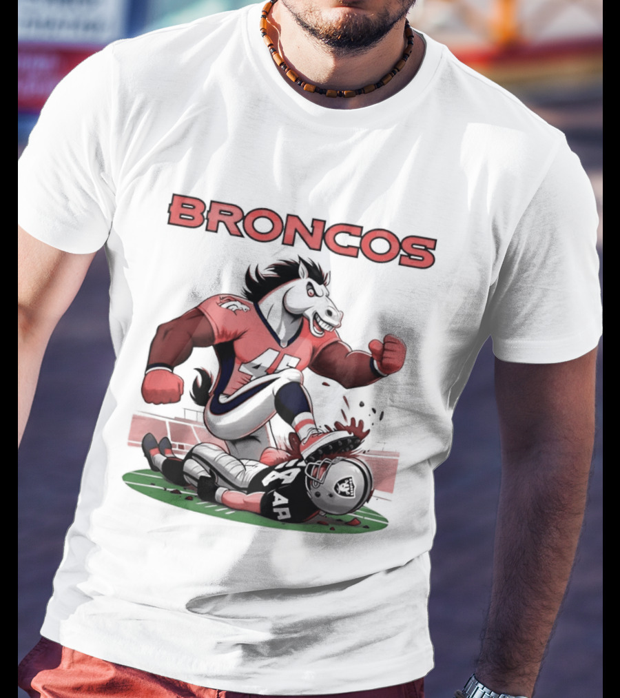 Denver Broncos Vs Raiders Beat Rivals Football Showdown T-Shirt