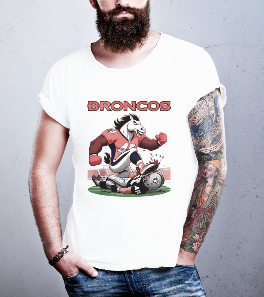 Denver Broncos Vs Raiders Beat Rivals Football Showdown T-Shirt