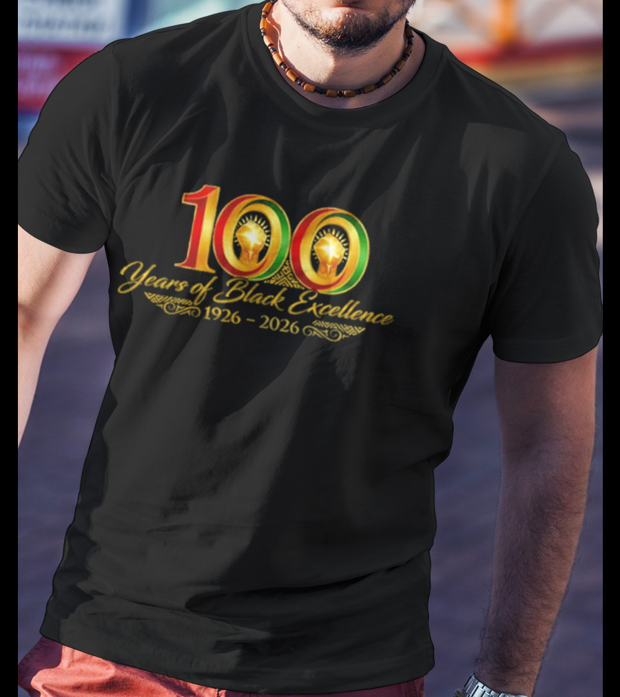 100 Years Of Black Excellence 1926 2026 Celebration Of Heritage T-Shirt
