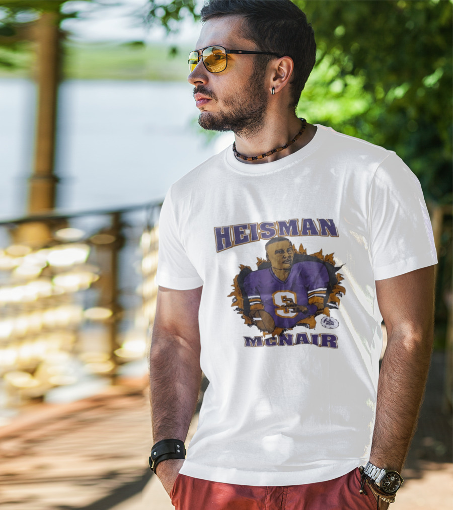 HEISMAN MCNAIR Purple Jersey Football T-Shirt