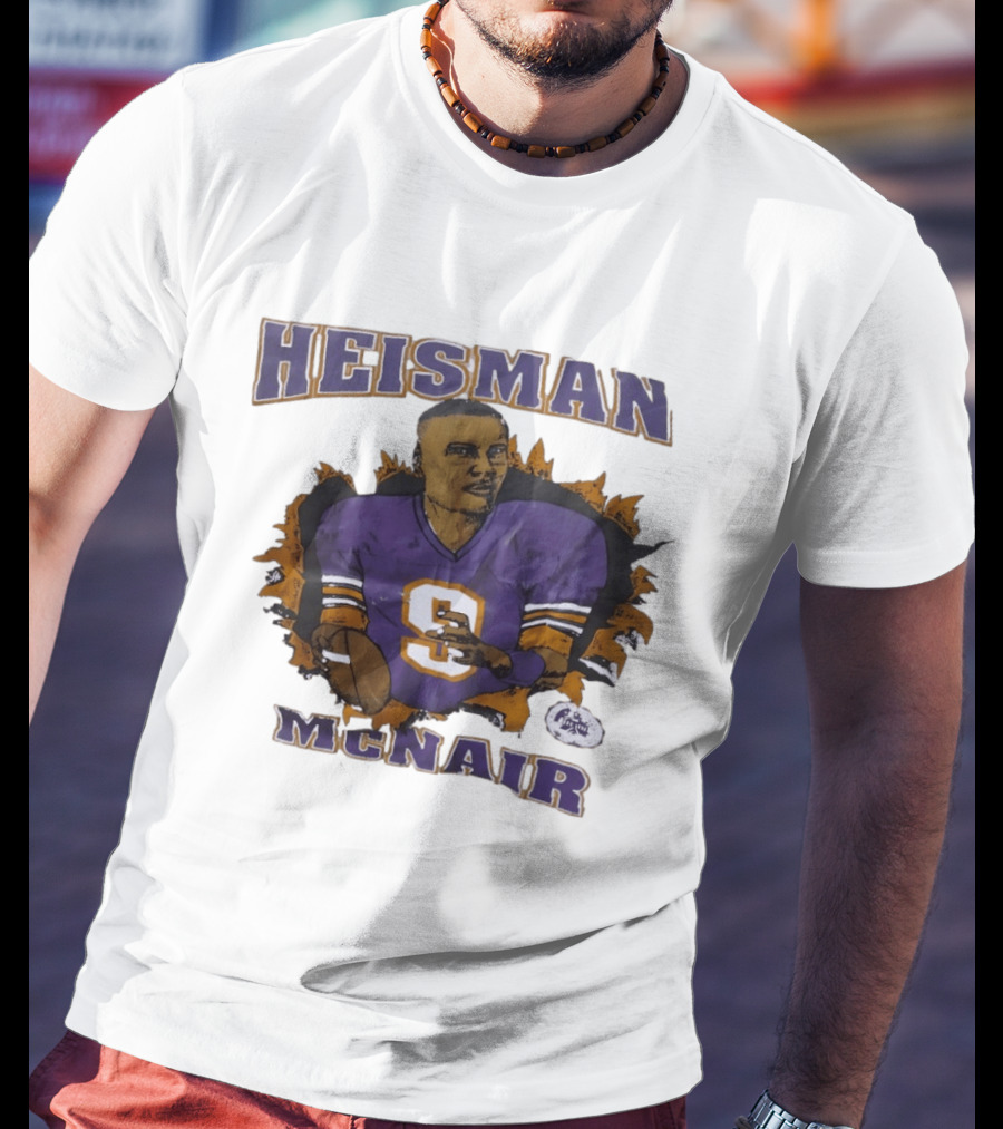 HEISMAN MCNAIR Purple Jersey Football T-Shirt