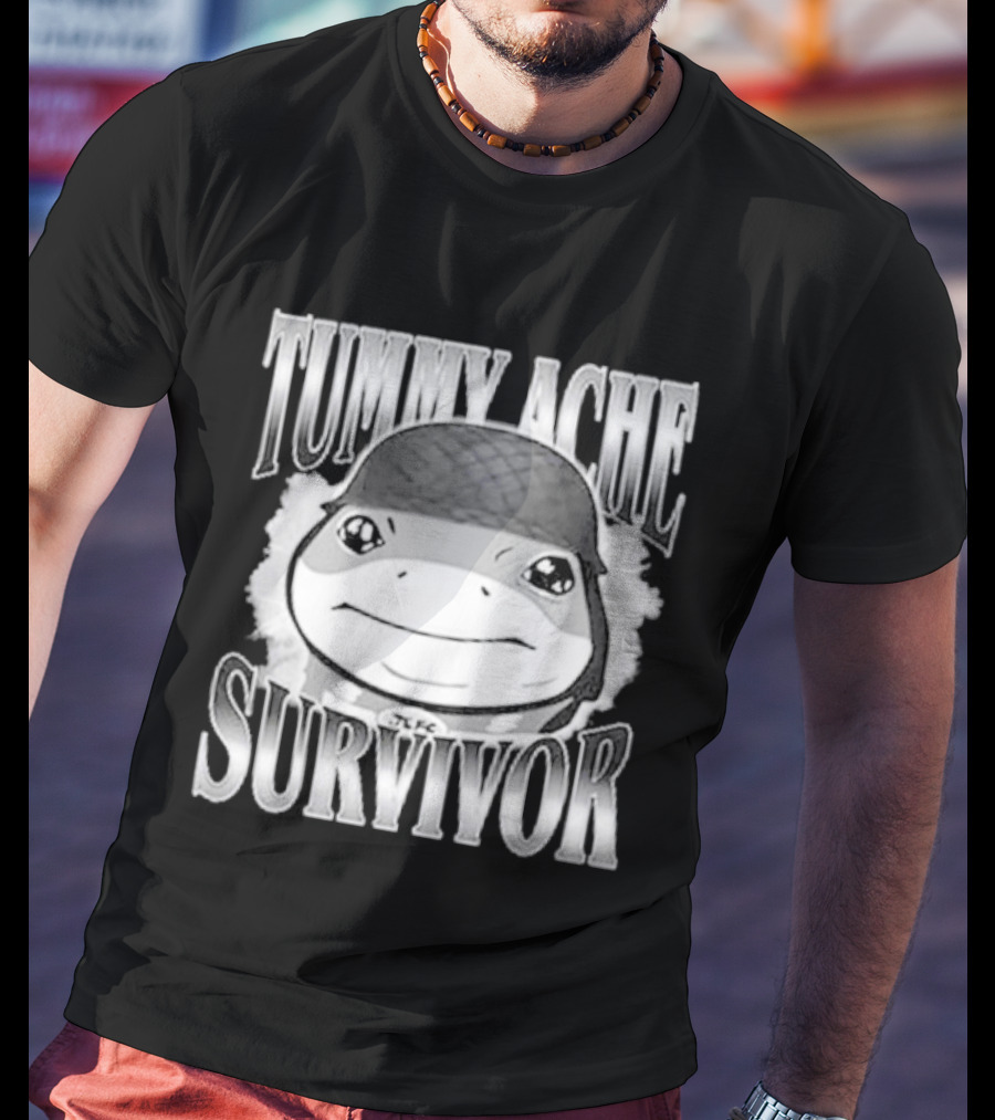 Tummy Ache Survivor Jeff The Land Shark Helmet Meme T-Shirt